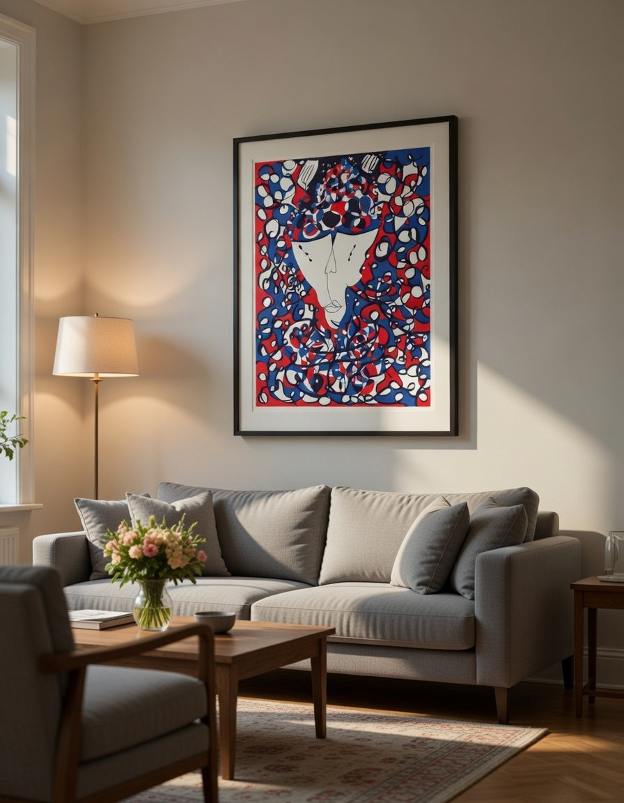 Le masque tricolore - Oeuvre d'art - Anthony VELLA