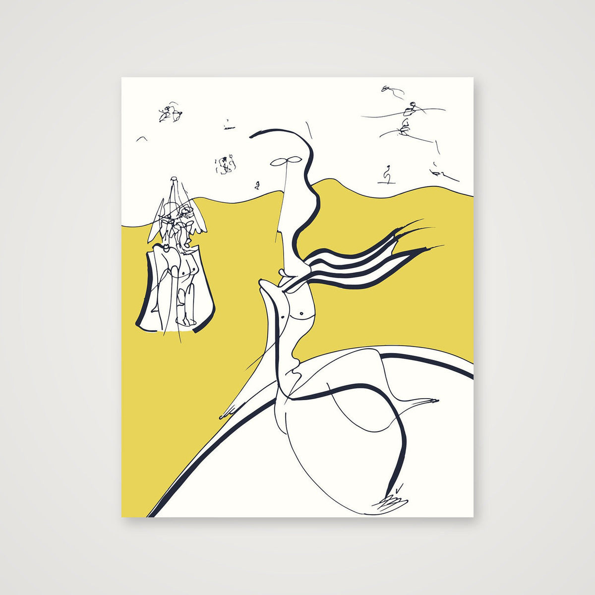 Sur la plage — 40×50cm, 16×20" Print only