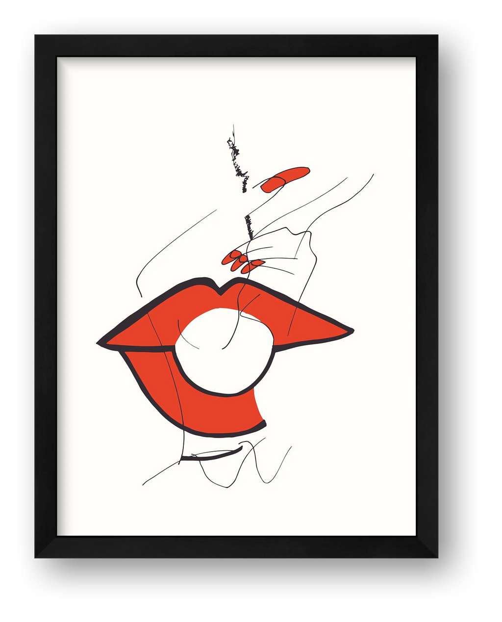 Rouge à lèvre — framed