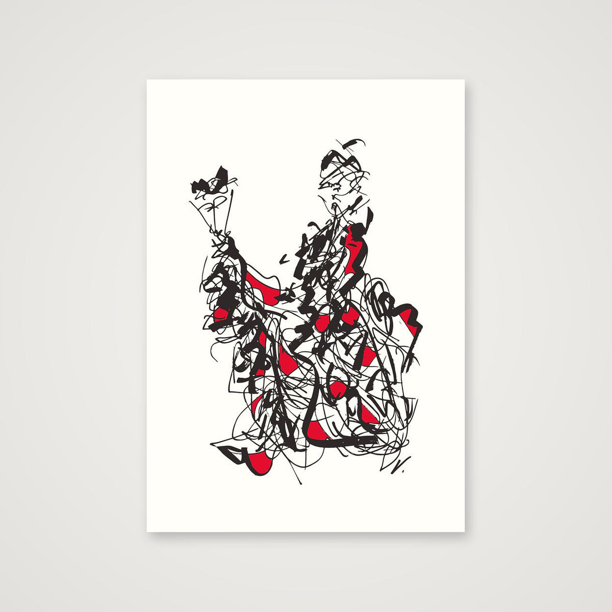 En retard — 59×84cm, 23×33" Print only