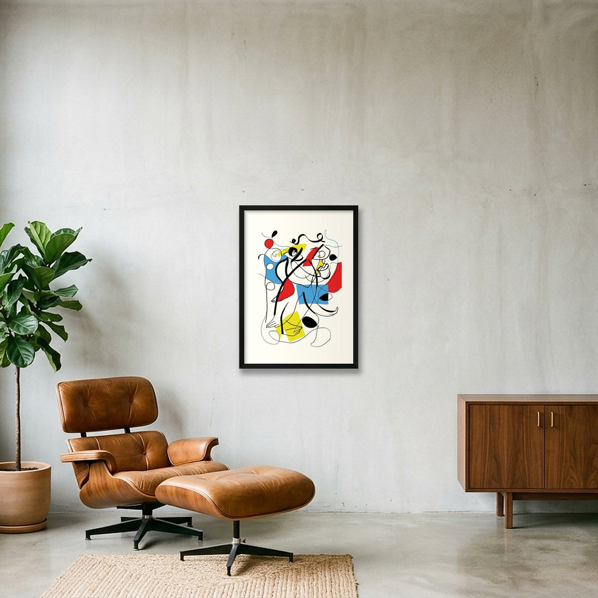 Entre nous — 42×59cm, 17×23" Black Frame