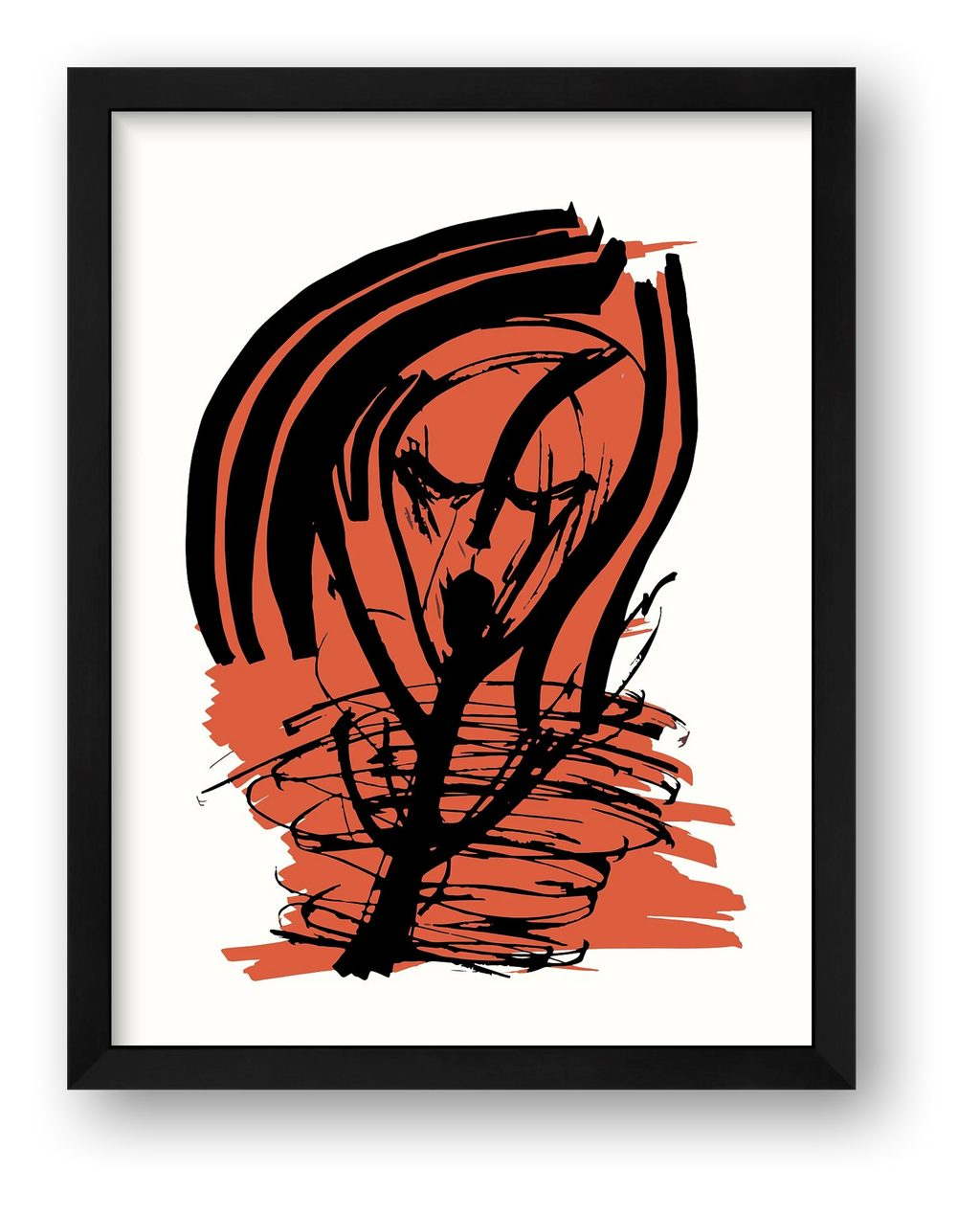 Rouge vif — framed