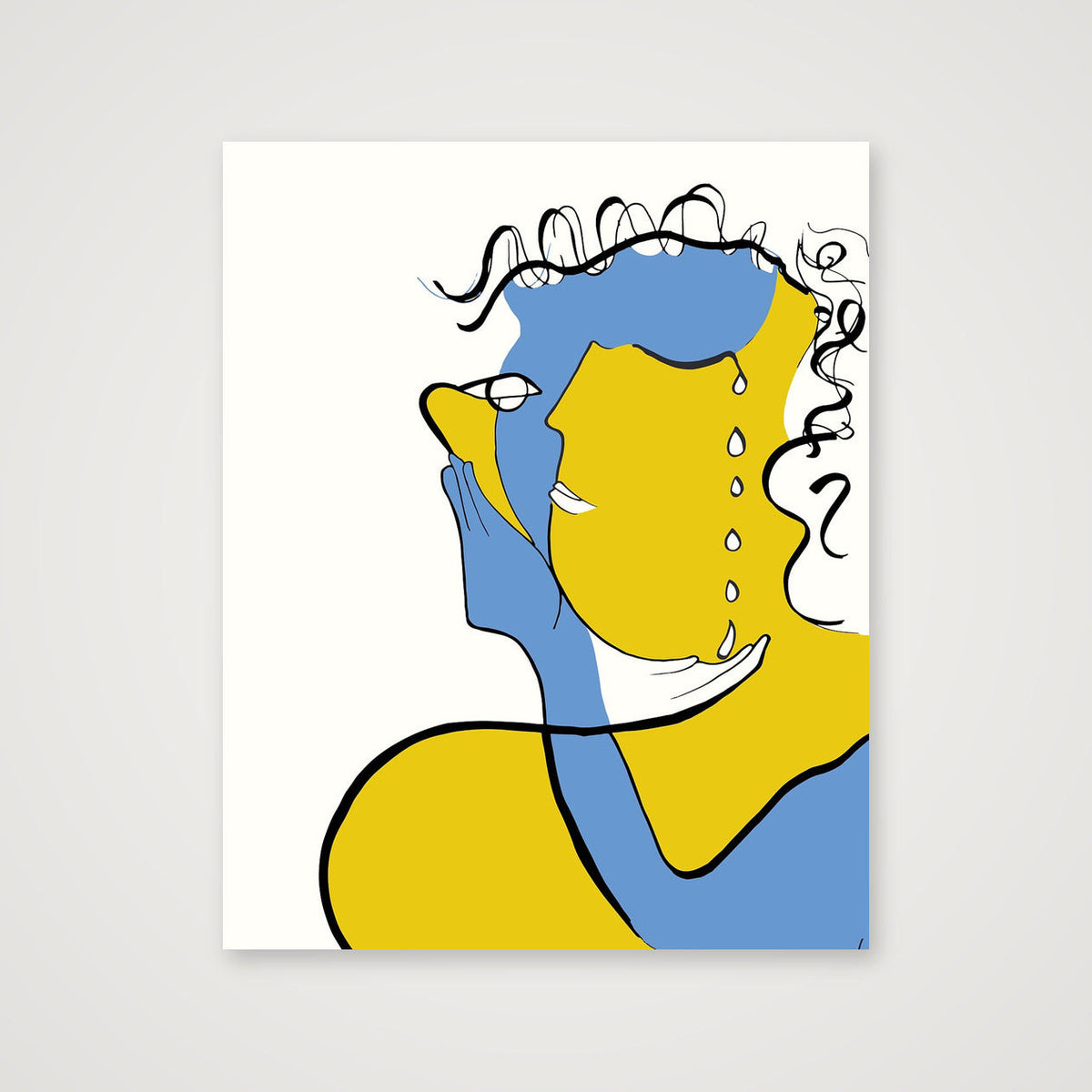 Bleu Jaune — 40×50cm, 16×20" Print only