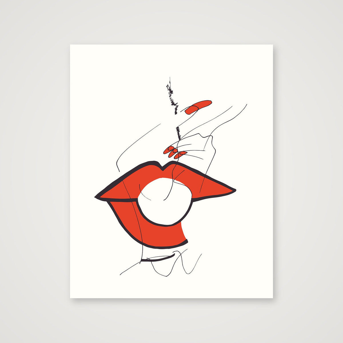 Rouge à lèvre — 40×50cm, 16×20" Print only