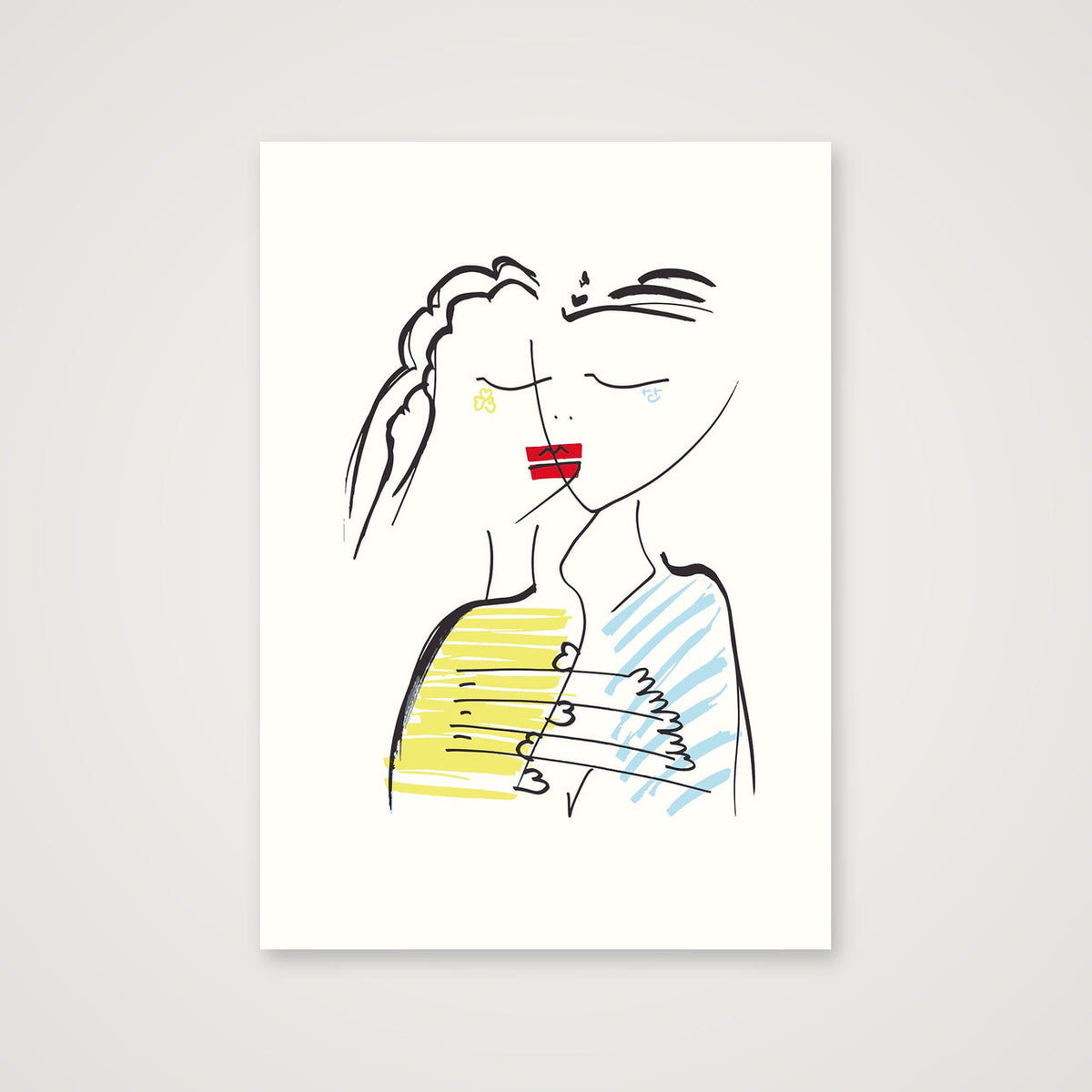 Le baiser — A3 (30×42cm, 12×17") Print only
