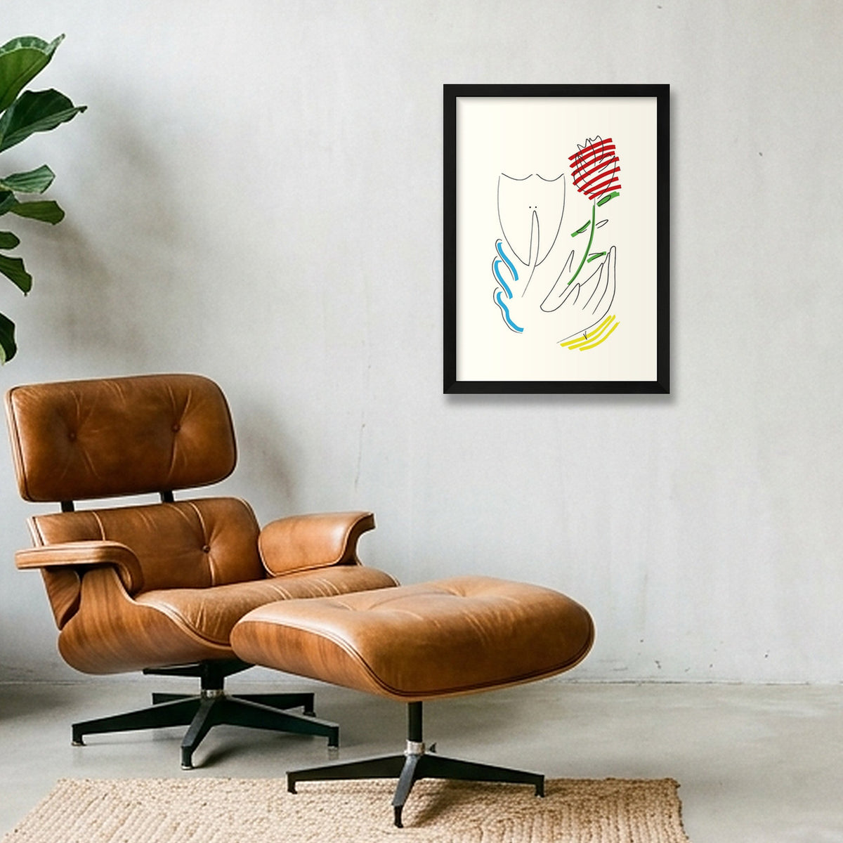 La Fleur — A3 (30×42cm, 12×17") Black Frame