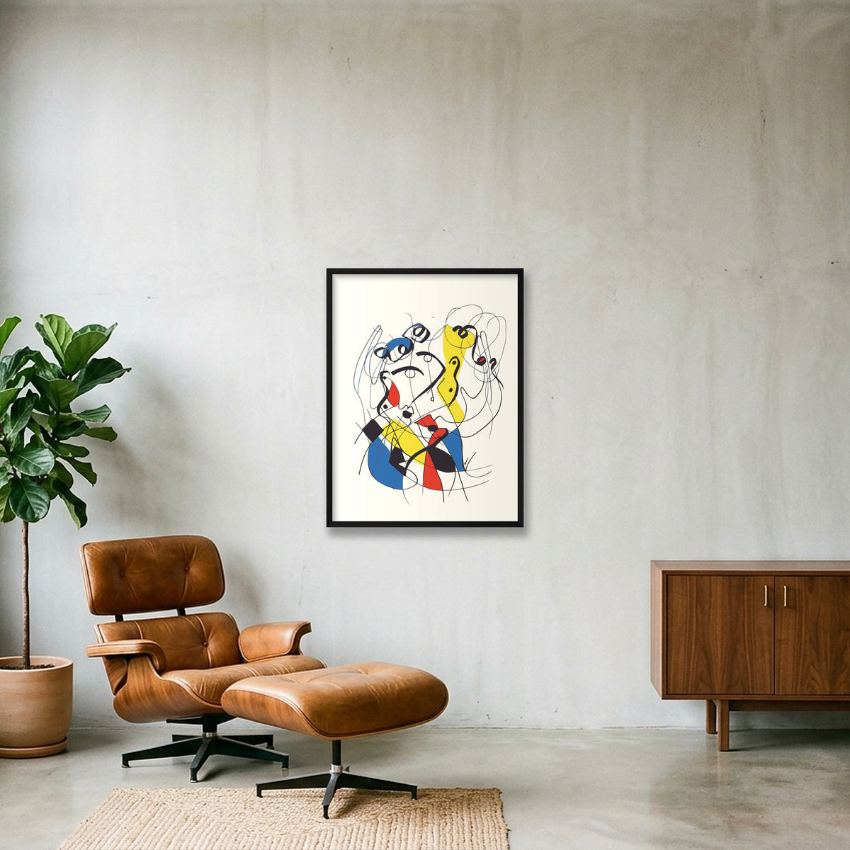 Absorbé — 60×80cm, 24×31" Black Frame