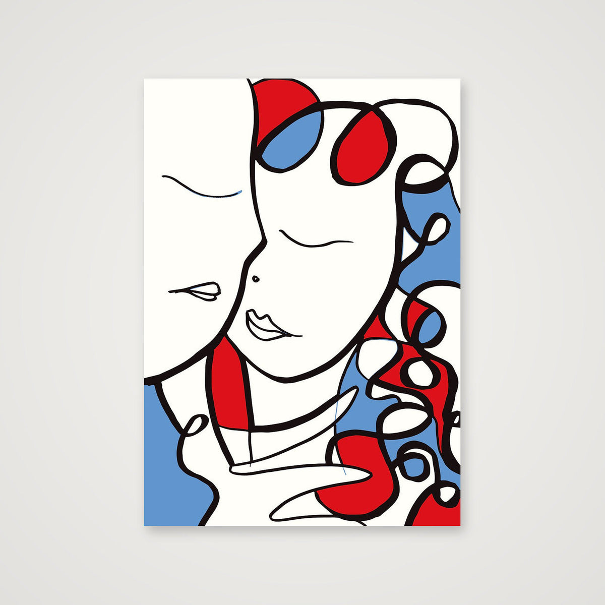 French kiss — A3 (30×42cm, 12×17") Print only