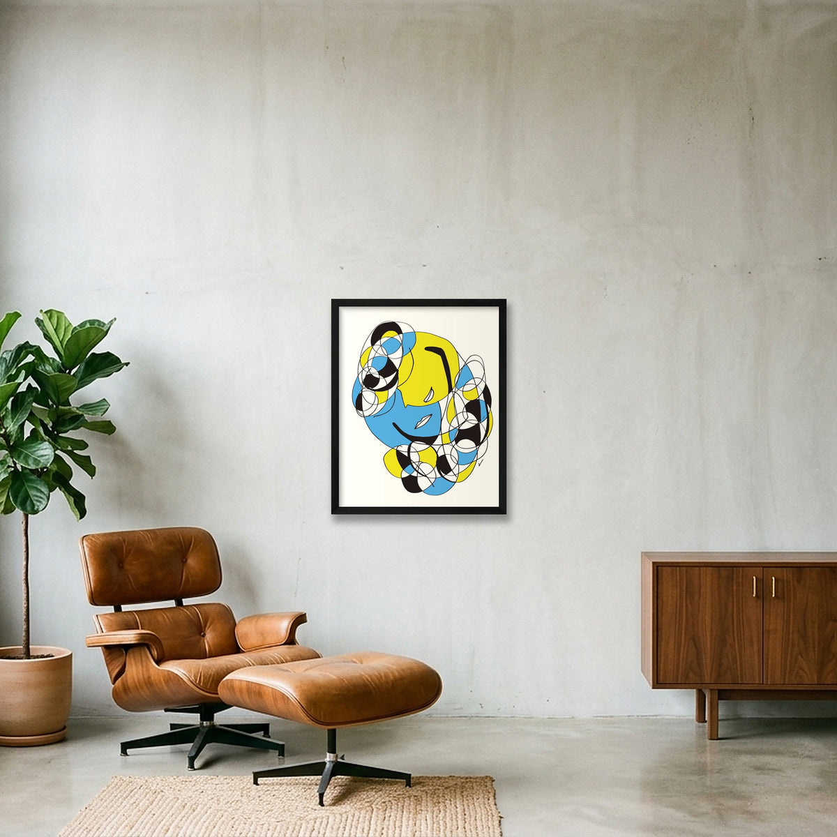 Amoureux — 40×50cm, 16×20" Black Frame