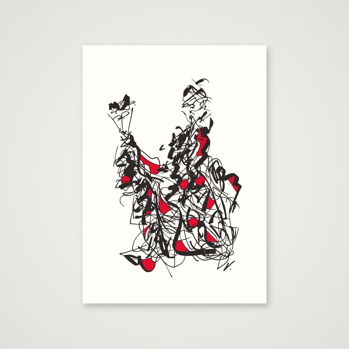 En retard — 42×59cm, 17×23" Print only