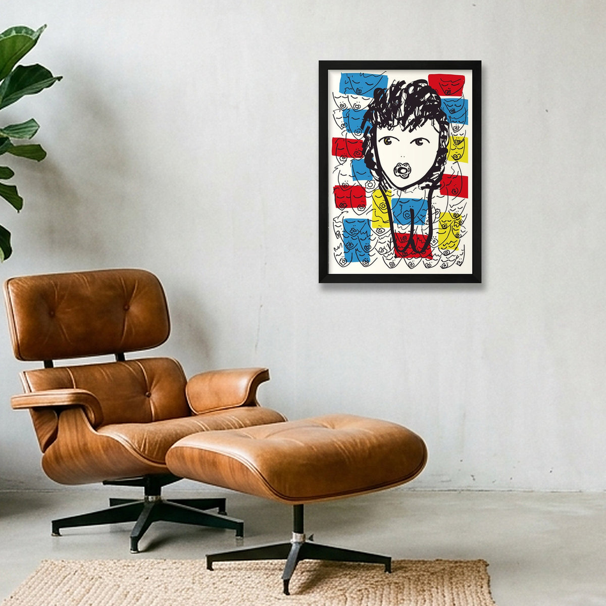 Les enfants du monde — A3 (30×42cm, 12×17") Black Frame