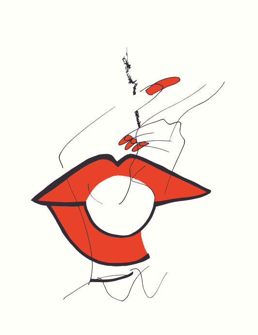 Rouge à lèvres - Oeuvre d'art - Anthony VELLA