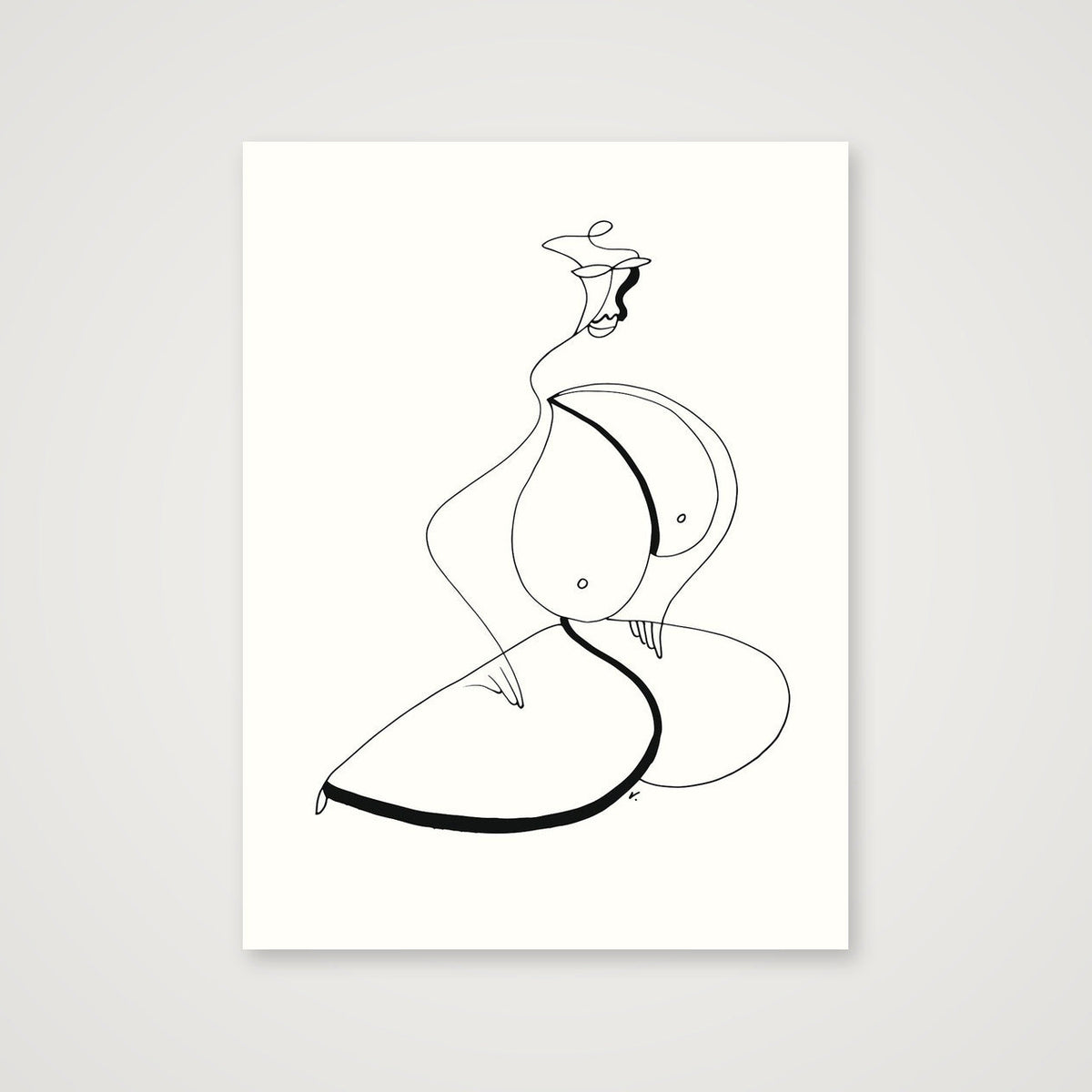 Dans l'attente — 60×80cm, 24×31" Print only