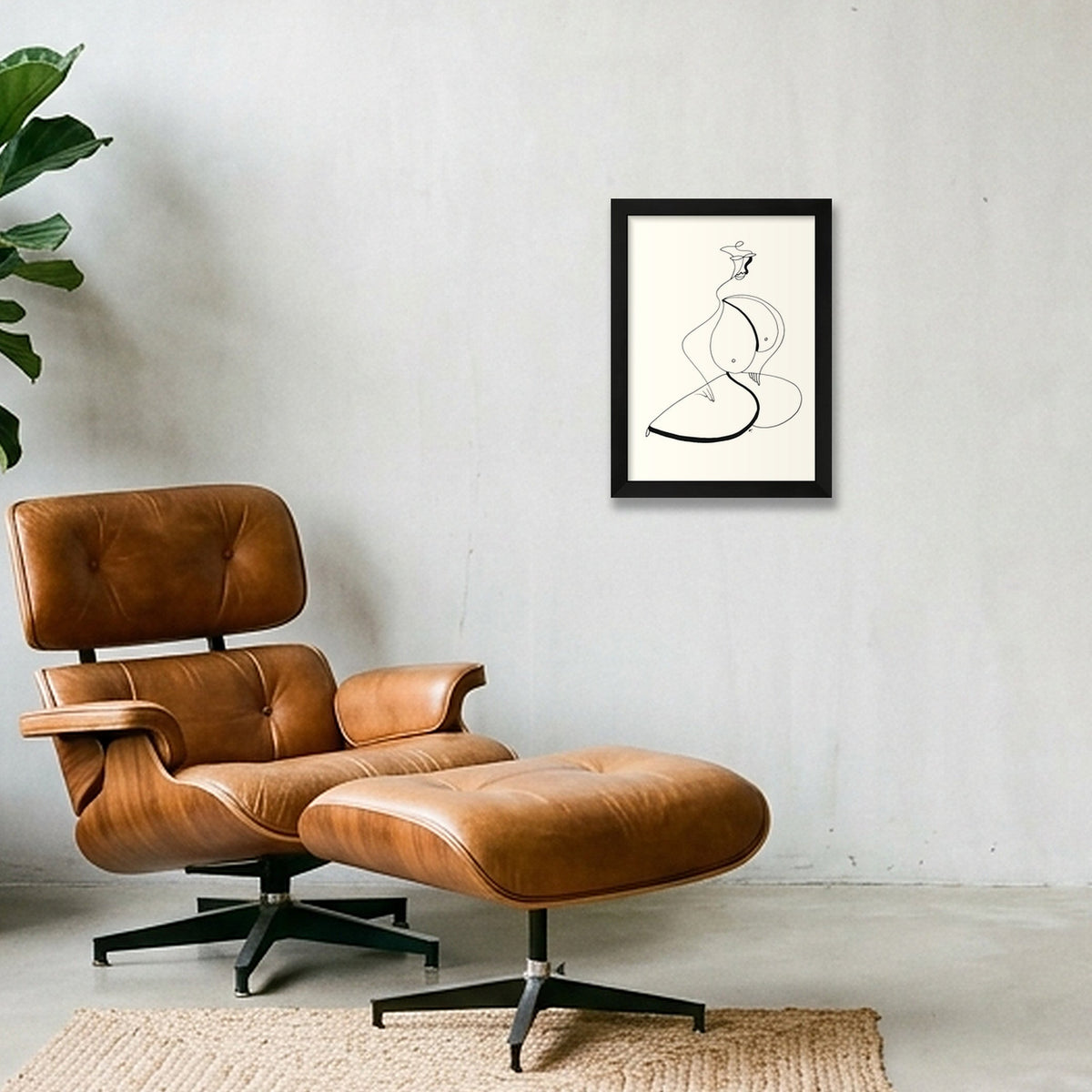 Dans l'attente — A4 (21×30cm, 8×12") Black Frame