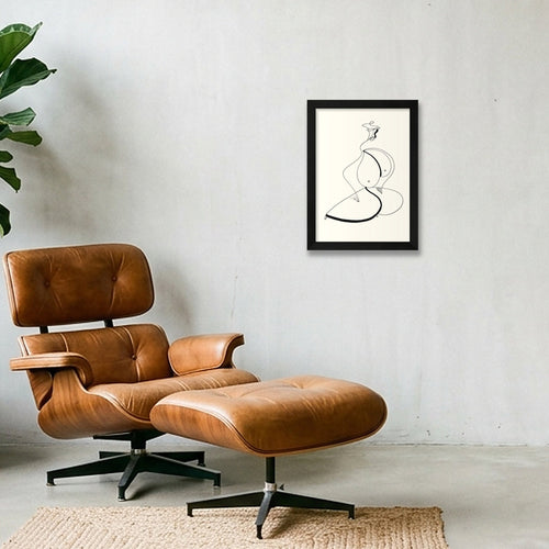 Dans l'attente — A4 (21×30cm, 8×12") Black Frame