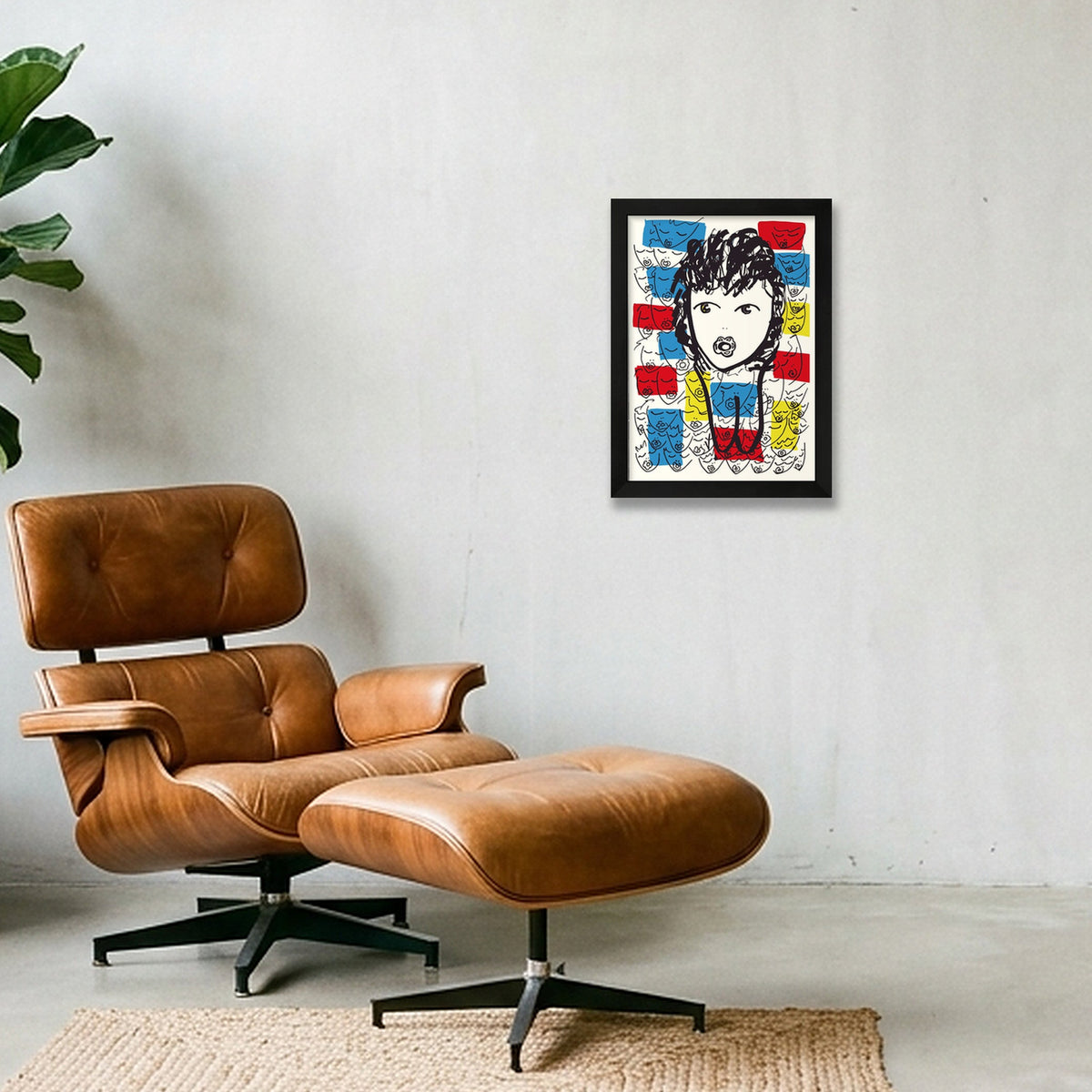 Les enfants du monde — A4 (21×30cm, 8×12") Black Frame