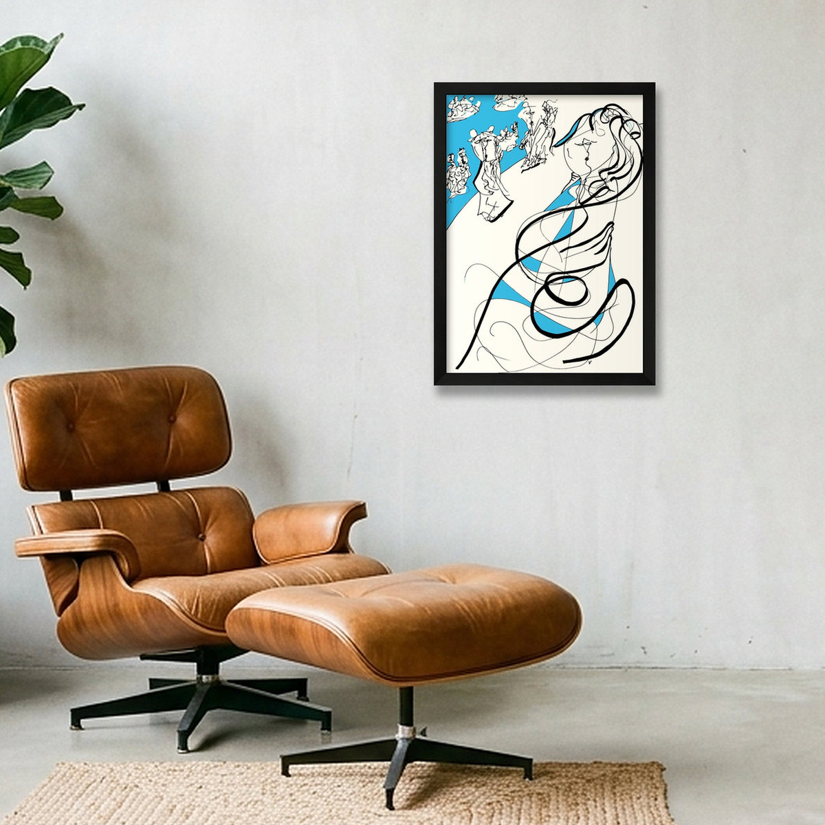 Le bal — A3 (30×42cm, 12×17") Black Frame