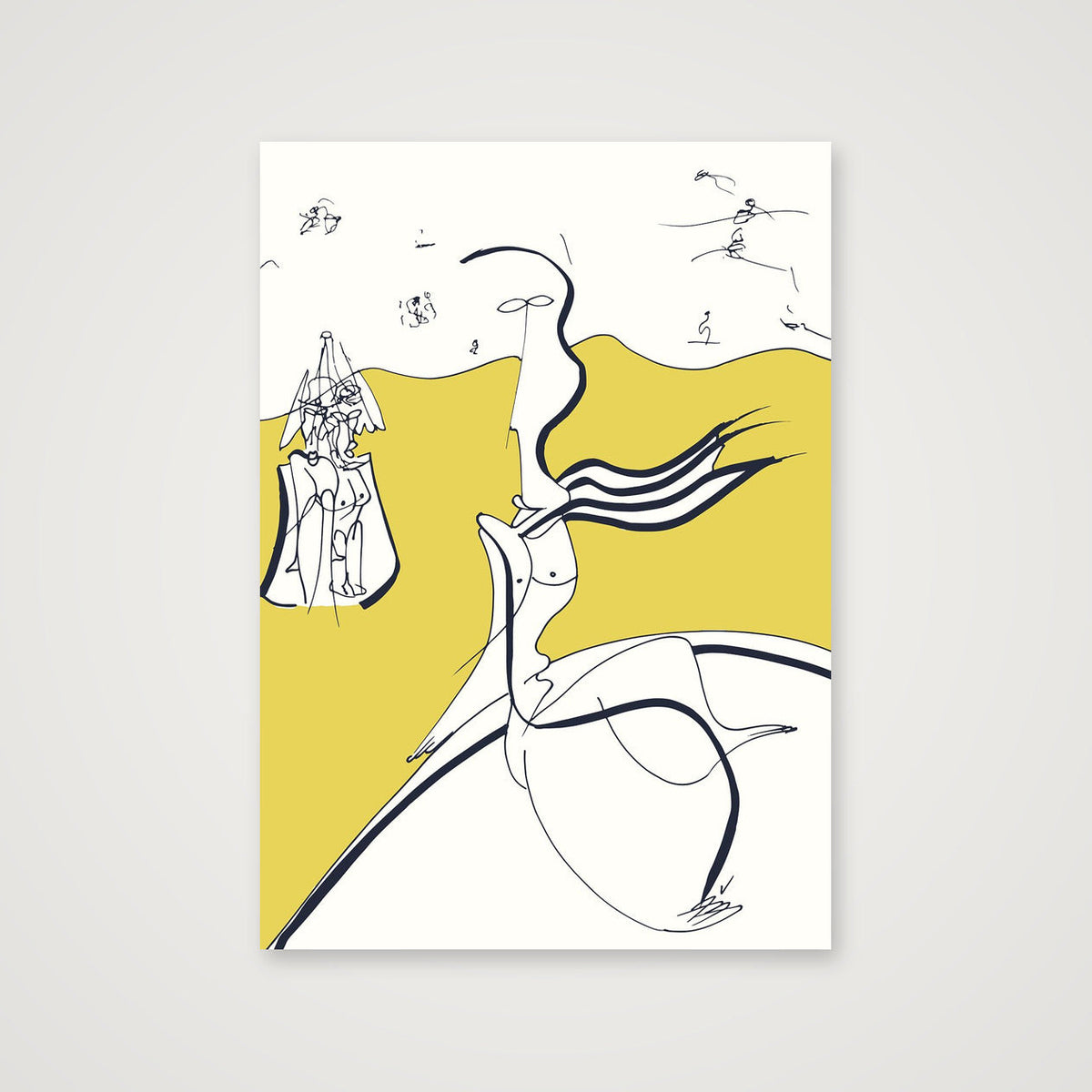 Sur la plage — A4 (21×30cm, 8×12") Print only