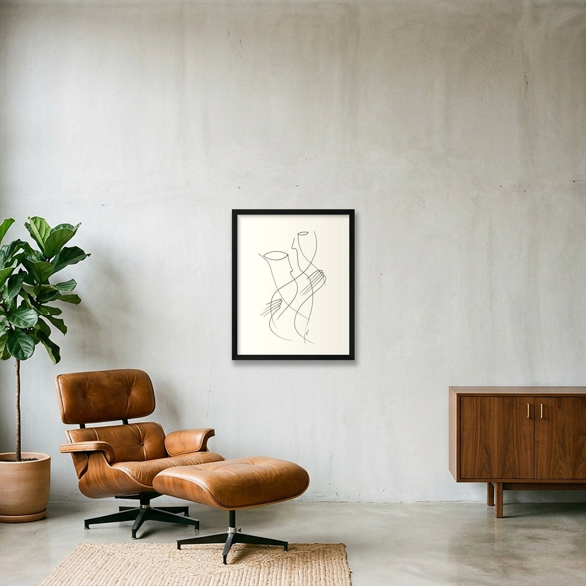 Portée — 40×50cm, 16×20" Black Frame