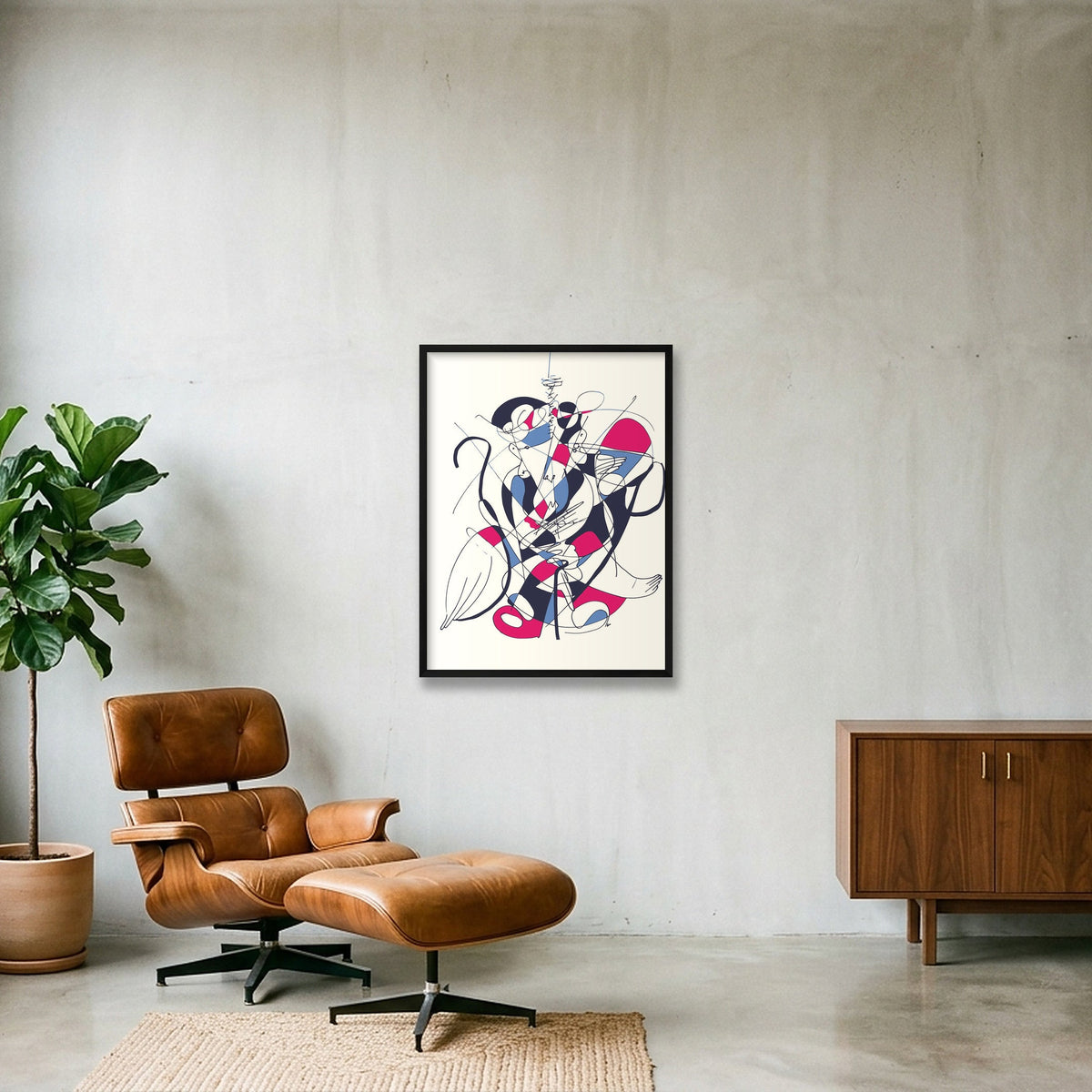 Doublons — 60×80cm, 24×31" Black Frame