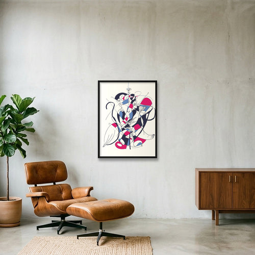 Doublons — 60×80cm, 24×31" Black Frame
