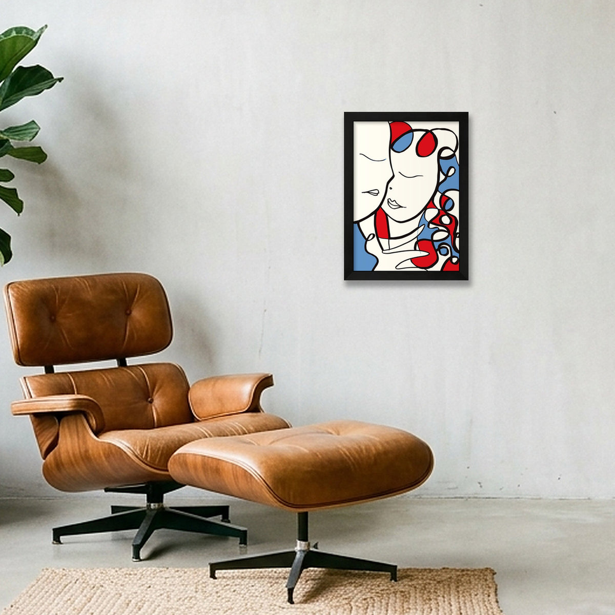 French kiss — A4 (21×30cm, 8×12") Black Frame