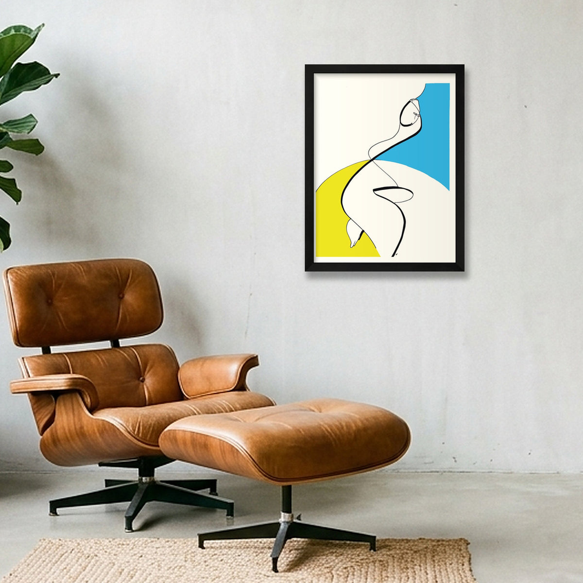 Coup de vent — 30×40cm, 12×16" Black Frame