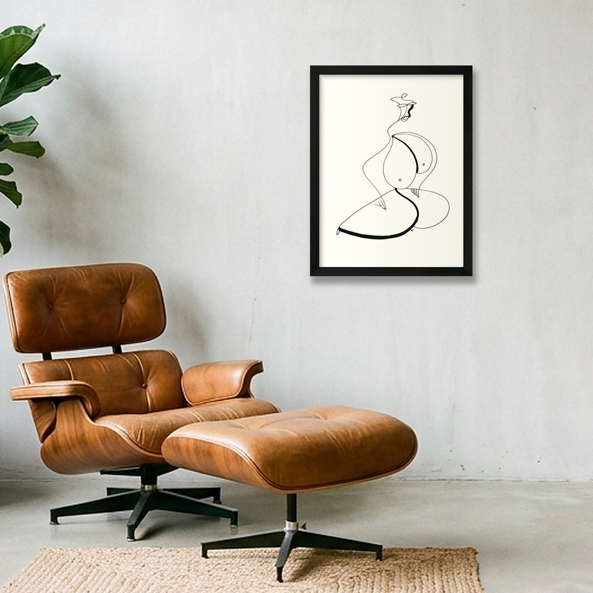 Dans l'attente — 30×40cm, 12×16" Black Frame