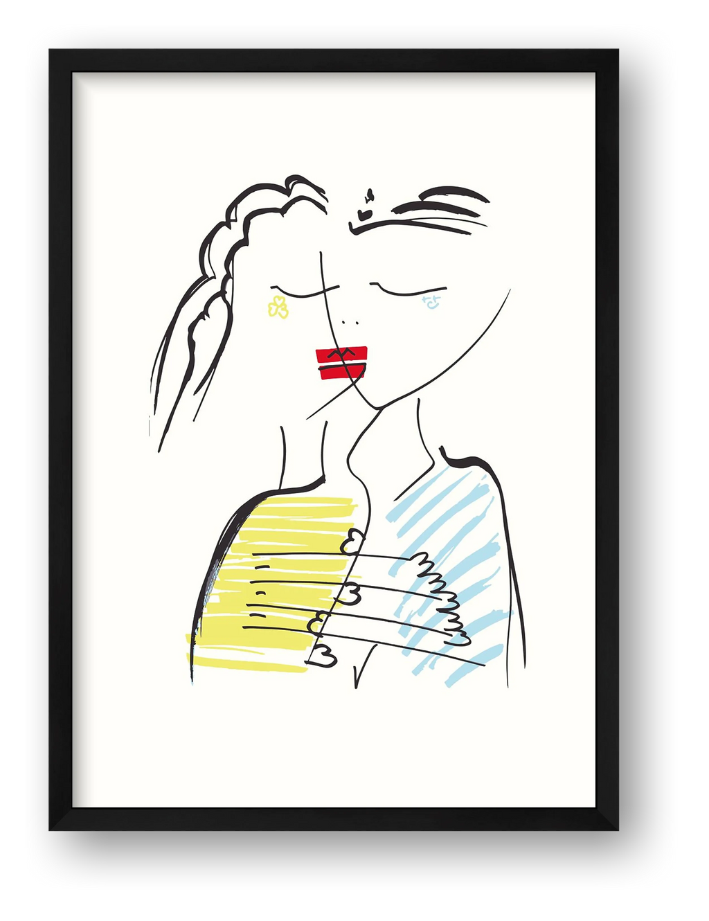 Le baiser — framed