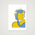 Bleu Jaune — A4 (21×30cm, 8×12") Print only